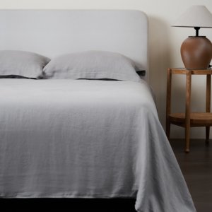 Best Quality 100% Linen Bedding <strong>Set</strong> 4 Pcs Popular Solid Pattern Quilt Cover <strong>Sheet</strong> Pillowcases Portable &amp; Folded 400tc - Product Image 2