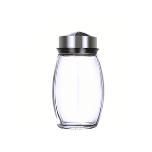 منظم توابل دوار للمطبخ مع 6 زجاجات زجاجية للأعشاب والملح والفلفل - Product Image 2
