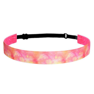 Bandeaux pour filles - Bandeaux ajustables antidérapants tie-dye pour enfants, bandeaux de sport athlétiques, bandeaux élastiques extensibles - Product Image 3