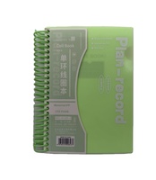 Carnet à spirale simple B5, couverture en PP opaque, 116 feuilles lignées universitaires avec intercalaires en PP, personnalisation possible