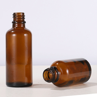 Luxus Bernstein Glas Kosmetik Toner Flasche Gold Silber Schwarz Aluminium Sprüh kappe Leere Fein nebel Sprüh flaschen