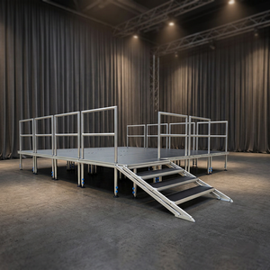 4ftx8ft Plywood <b>Platform</b> Long-lasting Adjustable Height Stage Display for Shows - Product Image 1
