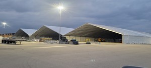Aluminum <strong>frame</strong> anti rust Big Event <strong>A</strong> shape <strong>Tent</strong> for trade show event foldable padel court roof tennis court sunshade canopy - Product Image 5