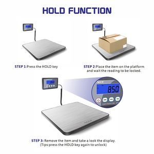 Balance numérique pour colis postaux, capacité 200 kg, précision 1g, écran LCD, modèle pour emballage/bagages/bureau de poste/chiens, OEM/ODM - Product Image 3