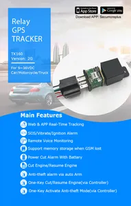 Dispositif de suivi de véhicule relais gps tracker TK160 12V gsm 2g suivi pour couper le carburant