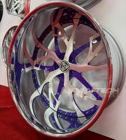 Jantes forgées XINLAI à rayons fendus 20 21 22 pouces 5x112, finition argent brossé, design Deep Dish violet bonbon, jantes en alliage pour Audi A7 S7 A8