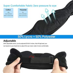 Auriculares <span class=keywords><strong>Bluetooth</strong></span> para dormir con altavoces incorporados y micrófono, máscara de ojos <span class=keywords><strong>Bluetooth</strong></span> con auriculares para meditación de viaje para dormir - Product Image 6