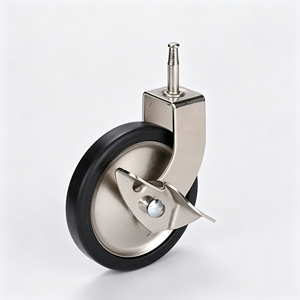 dual wheel caster low profile compact design tight clearance under equipment extra stability load spread - Product Image 5
