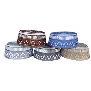 Chapeau de prière musulman pour hommes et femmes Chapeau universel islamique Ramadan juif <span class=keywords><strong>Kippa</strong></span> pour homme Chapeau enveloppant pour homme - Product Image 6