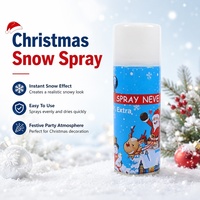 Kişiselleştirilmiş Parti Noel Kar Köpüğü Spreyi Toksik Olmayan Yapay Kar Aerosol Spreyi Festival Kutlaması için