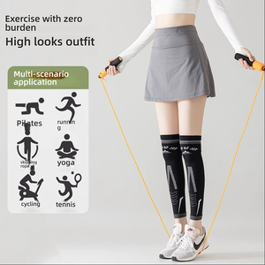 Genouillères de <span class=keywords><strong>compression</strong></span> professionnelles en nylon pour femmes, idéales pour la course, le fitness, le yoga, le cyclisme en extérieur et comme <span class=keywords><strong>manchon</strong></span> spécial pour les mollets. - Product Image 5