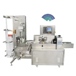 Automatic Restaurant Single Sachet Pouch Wet Wipes Paper Tissue Towel Producing Folding Making Packing Machine