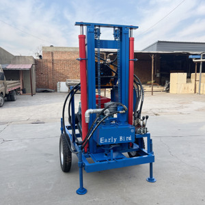 Machine de forage de puits d'eau de profondeur de 200 mètres avec moteur diesel plates-formes de forage de forage de mine hydraulique pour les roches - Product Image 3