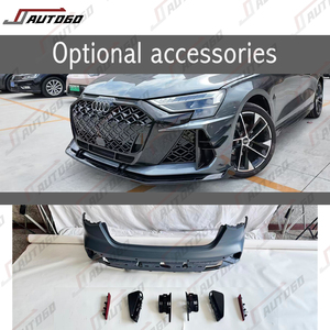 Kit de carrosserie de remplacement en PP ABS de nouvelle conception pour <span class=keywords><strong>Audi</strong></span> <span class=keywords><strong>A3</strong></span> 2021, mise à niveau vers 2025 Rs3, pare-chocs avant, diffuseur arrière, tuyau, feu stop - Product Image 6