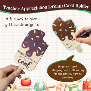 Porte-carte-<span class=keywords><strong>cadeau</strong></span> <span class=keywords><strong>de</strong></span> remerciement <span class=keywords><strong>pour</strong></span> enseignants en forme <span class=keywords><strong>de</strong></span> cornet <span class=keywords><strong>de</strong></span> glace - <span class=keywords><strong>Cadeau</strong></span> en bois à 5 couches <span class=keywords><strong>pour</strong></span> femmes, <span class=keywords><strong>fin</strong></span> <span class=keywords><strong>de</strong></span> l'année, maternelle, primaire, collège, lycée - Product Image 4