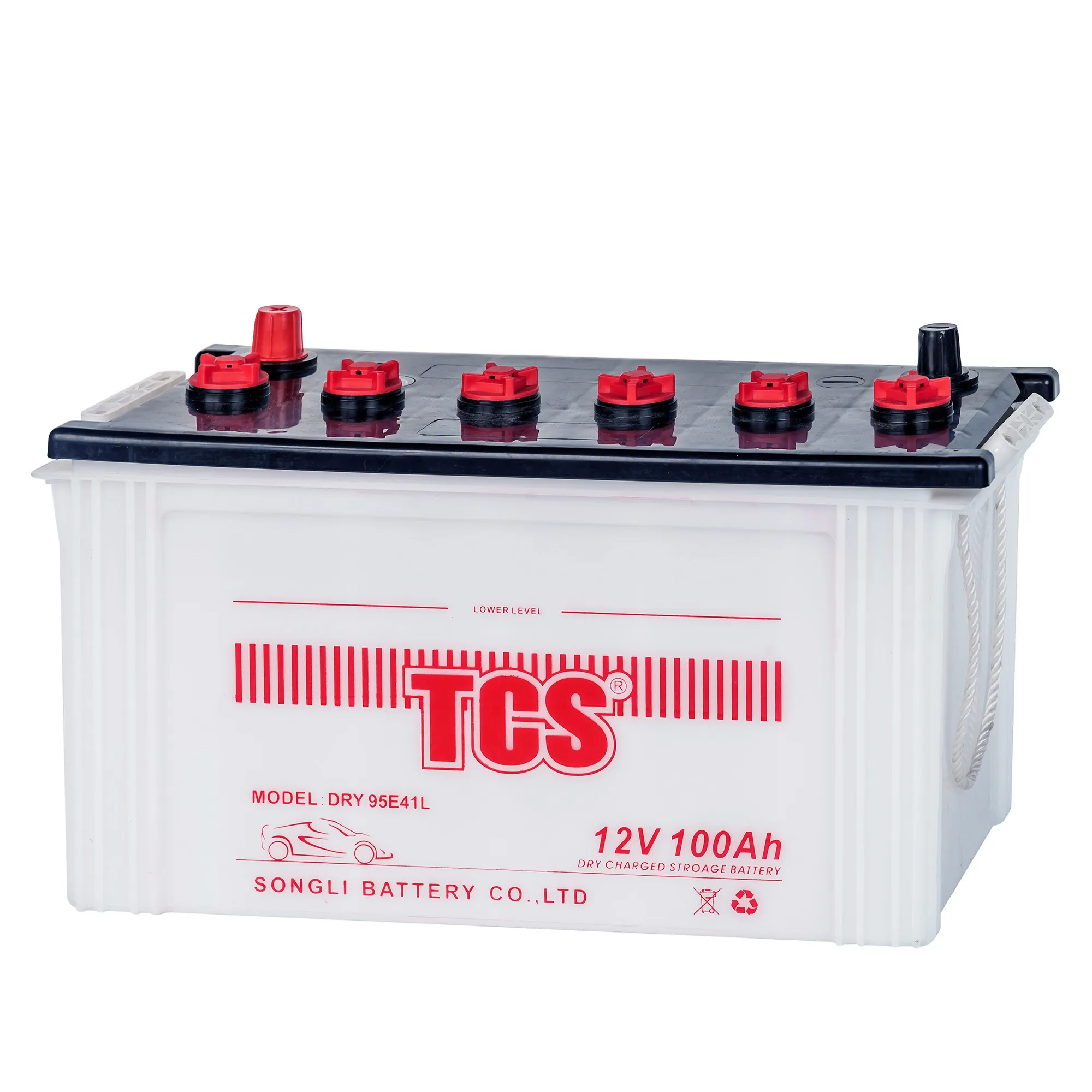 12v 100ah dry charged auto car battery 95E41R (N100) korean car battery xiamen TCS car battery