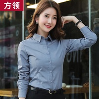 Camisa de negocios negra para mujer de manga larga estilo primavera delgada camisa profesional traje de temperamento Formal ropa de trabajo para mujer Top