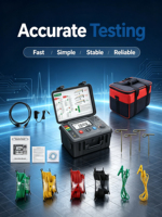 Substation Testing Earth Resistance Measuring Instrument Soil Resistivity Tester Anti Interference Ground Measuring Device