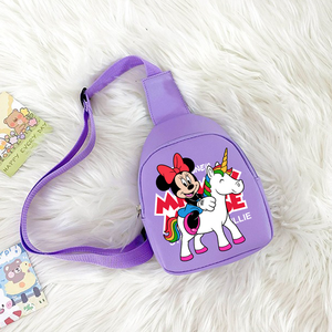 Bolsos de pecho con diseño de <span class=keywords><strong>Mickey</strong></span> <span class=keywords><strong>Mouse</strong></span>, bolso de dibujos animados, bolso de viaje al aire libre, bolso de hombro de Anime, bolsa cruzada para niños y niñas, regalo - Product Image 3