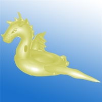 Waterhan 2026 Nouveau Design Dragon Volant Gonflable en Plastique Coloré en Forme d'Animal Cheval pour Piscine Extérieure Usage Résidentiel et Commercial