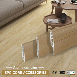 Profilé de bordure de sol en alliage d'aluminium de haute qualité, profilé en aluminium pour la décoration de transition des carreaux de sol SPC - Product Image 1
