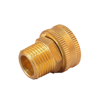 Raccord rapide pivotant en laiton sans plomb pour tuyau d'arrosage de jardin et nettoyeur haute pression, NPT 1/4 1 pouce