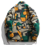 Veste décontractée pour homme en toile écologique, style oversize, couleur personnalisée, style streetwear, avec fermeture éclair, pour l'hiver