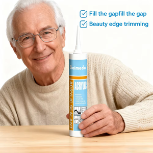 Seimeda Direct Mastic acrylique à durcissement rapide pour joints, réparation des fissures, sols en bois, lavabos, salles de bain, anti-moisissure, OEM - Product Image 3