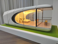 Capsule spatiale préfabriquée de luxe Sinova : Modèle de maison compacte, conteneur de cuisine pour salon, bureau à domicile, hôtel capsule