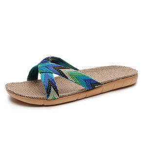 Chaussons d'intérieur Chaussons d'intérieur pour femmes Chaussons légers en lin pour couple Chaussons légers pour la maison - Product Image 5