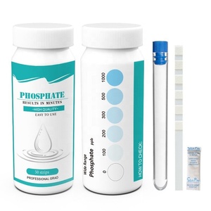 Kit de test de la teneur en <span class=keywords><strong>phosphate</strong></span> dans l'eau, bandelettes de test de la teneur en <span class=keywords><strong>phosphate</strong></span> précises de 0 à 1000 ppb avec accessoires complets - Product Image 1