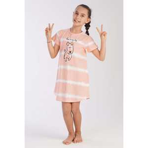 Robe tunique ovale pour filles avec manches courtes et col, taille 9-10/15-16 - Product Image 3