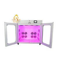 EUR VET Séchoir de haut niveau pour animaux domestiques Grande machine à sécher automatiquement Nettoyeur de soins pour chiens et chats Salle de toilettage avec lumière LED