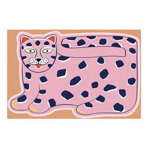 <span class=keywords><strong>Tapis</strong></span> imprimé de tigre en Faux tigre, moquette antidérapant, pour porte de salle de bains, pour petit décor de maison, à imprimé d'animaux - Product Image 5