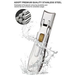 Professionale Private Label Catcher Nail cutter larga mascella apertura grandi uomini di spessore <span class=keywords><strong>unghie</strong></span> <span class=keywords><strong>unghie</strong></span> tagliaunghie con scatola di latta - Product Image 4