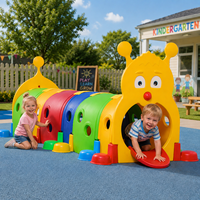 Túnel de Juego para Niños Pequeños, Resistente a la Intemperie, de Plástico, para Exteriores, Área de Actividades Montessori para Guarderías y Jardines de Infancia