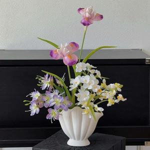 Vases de qualité supérieure Alice <span class=keywords><strong>Iris</strong></span> et Seashell, fleurs artificielles, articles décoratifs pour les magasins et les salons - Product Image 1