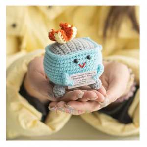 Venta al por mayor divertido Veggie Amigurumi ganchillo juguetes felpa costura y tejido decoración de Navidad para escritorio regalo de aliento - Product Image 2