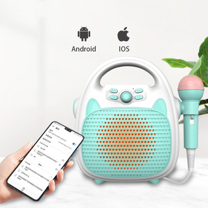 Mini máquina de karaoke para niños, dispositivo de canto con micrófono, <span class=keywords><strong>audio</strong></span> integrado, utilizado para educación temprana y juego - Product Image 3