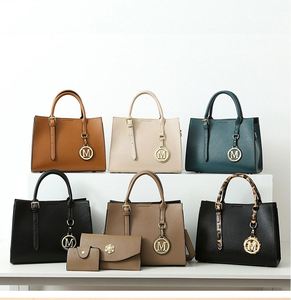 NOUVEAU Ensemble de trois pièces en cuir PU de haute qualité, style bohème vintage, sac fourre-tout, portefeuille et sac à main grande capacité - Product Image 1