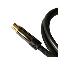 Aangepaste Britse F-metrische coaxiale kabel RG59 S-4C-FB mannelijke naar mannelijke connector voor satelliet-tv ontvanger, OEM ondersteund