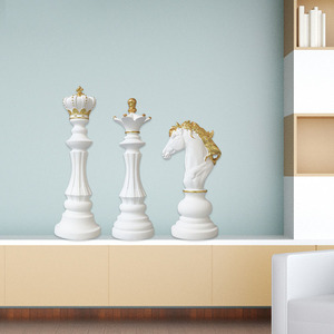 レジンクラフツオーナメントチェス馬チェス天使像アニマルアニメモデル家庭装飾用噴水付属 - Product Image 3