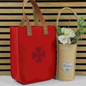 <span class=keywords><strong>Sac</strong></span> fourre-tout en feutre rouge écologique de 3 mm d'épaisseur, certifié GRS, avec logo personnalisé, grande capacité, <span class=keywords><strong>sac</strong></span> de shopping, vente en gros directe d'usine - Product Image 6