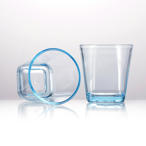 Jarra de Cerveza Acrílica Azul Transparente, Estilo Simple, Vaso para Beber de 350 ml, Vaso de Plástico Moderno y Minimalista para Agua y Jugos - Product Image 4
