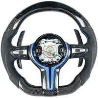 Volant en fibre de carbone véritable personnalisé pour BMW Série 7 F10 X3 X4 GT M4 M3 M5 X4M F30 M6 M1 F20