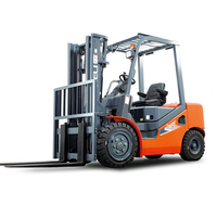 Chariot élévateur diesel contrepoidsé de 4 tonnes CPCD40 avec pneus pneumatiques pour le déchargement et le chargement en entrepôt extérieur