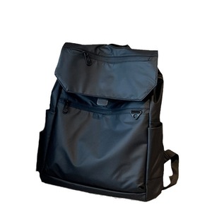 Laptop <b>Backpack</b> Large Capacity Waterproof Oxford Cloth Unisex Everyday Use Black Solid Color <b>Computer</b> Interlayer Soft Handle - Product Image 5