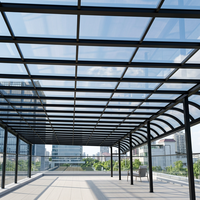 Plaques de polycarbonate transparentes pour toiture, épaisseur 4 mm, fourniture directe d'usine