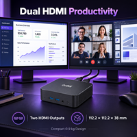ODM Core I7 6500U 8 16GB 256 512GB 4K Dual HD-MI Display Type C Win 11/10 Mini PC Gaming Micro Desktop Komputer Kantor Kerja