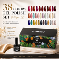 Set de Regalo de Esmalte de Uñas en Gel de 38 Colores, Kit de Esmalte de Uñas en Gel UV LED, Caja de Regalo, Marca Privada OEM ODM, Proveedor Mayorista de Esmalte de Uñas